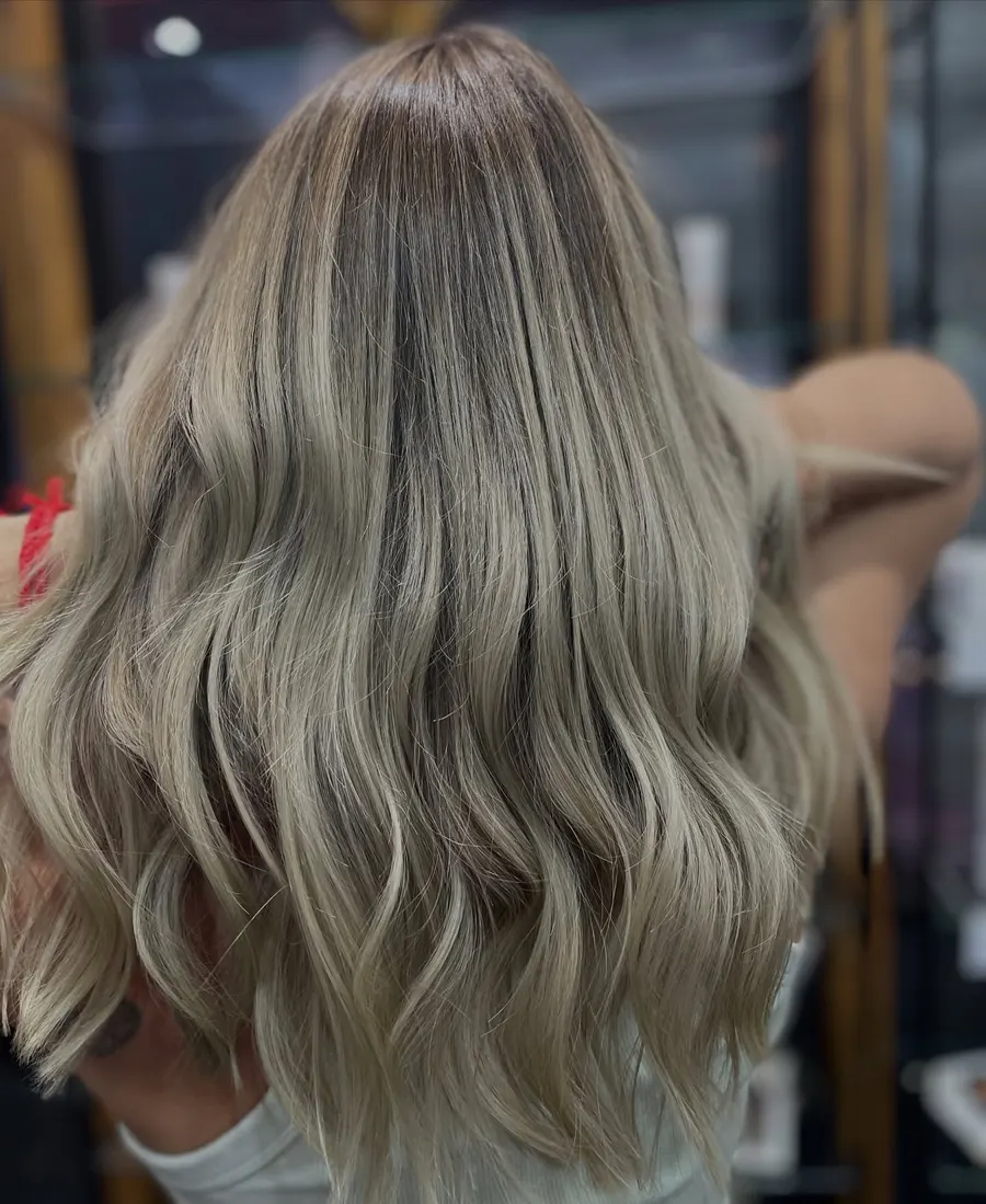 Sunlit blonde balayage, coloured at Roi Hair